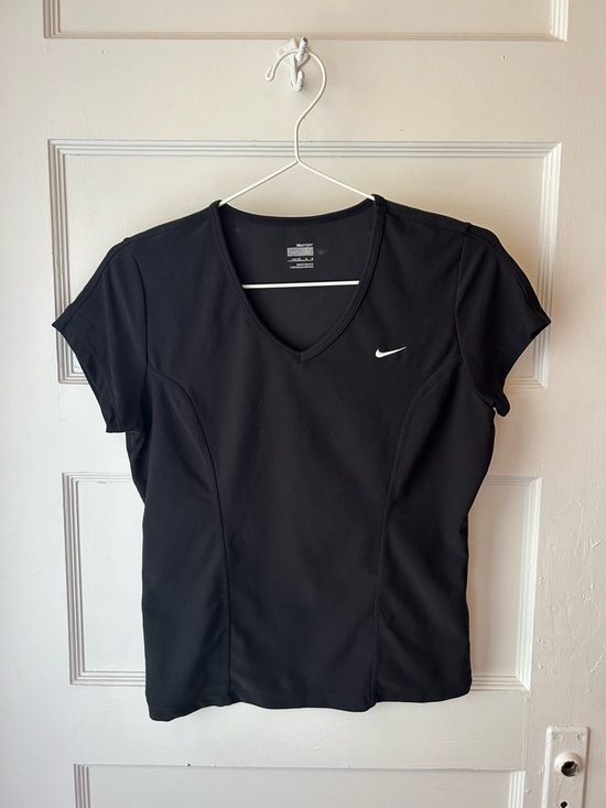 Nike Tops - Nike Black V-Neck Short Sleeve Performance Tee